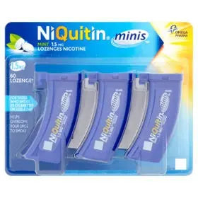 NIQUITIN MINI 1.5MG MINT LOZENGES 60PK Chemco Pharmacy