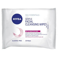 NIVEA DAILY ESSENTIALS GENTLE FACIAL WIPES FOR DRY SKIN 25PK