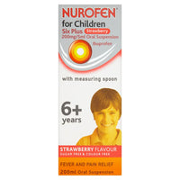NUROFEN FOR CHILD SIX PLUS STRAWBERRY 200ML Chemco Pharmacy