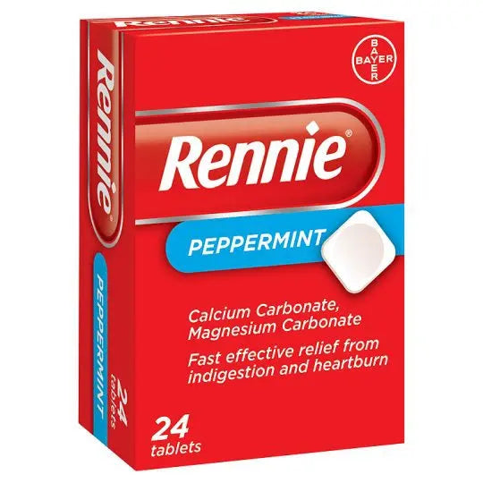 RENNIE PEPPERMINT TABLETS 24PK Chemco Pharmacy